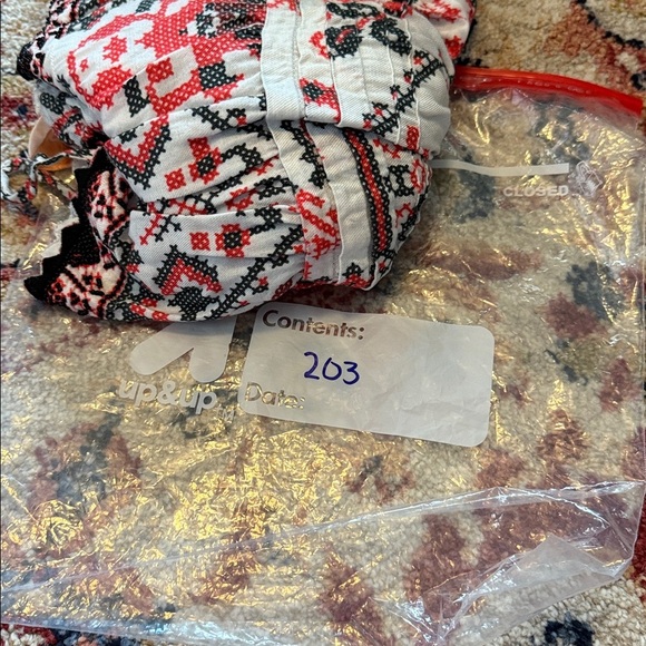 Rococo Sand Bedeck Mini Skirt In Red Black White Print XS - Picture 13 of 13